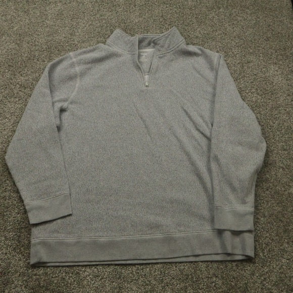 Sonoma sweater Mens 3XB Gray Quarter Zip Pullover 1/2 zip - Picture 1 of 7